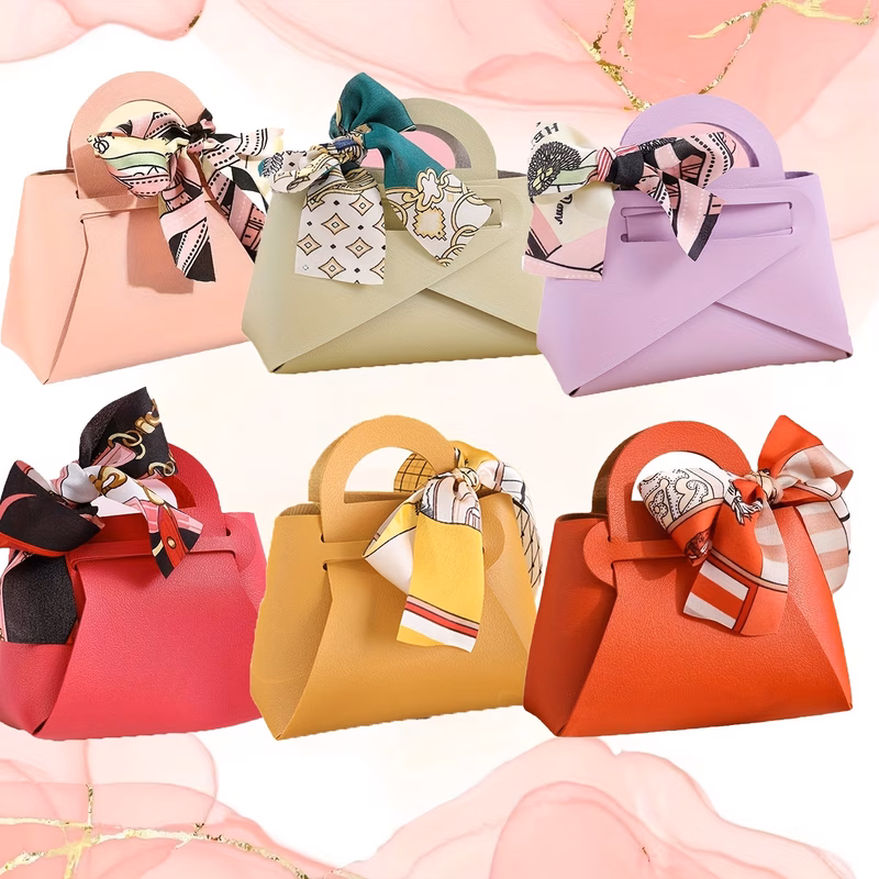 gift for her him 20 faux leather party handbags gift bags handbags suitable for birthday wedding engagement valentines day housewarming opening party supermarket cafe and other small gift bags multi c