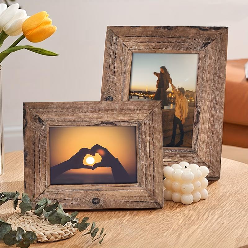 rustic vintage photo frame tabletop decor farmhouse style office home accent ideal christmas gift thanksgiving present