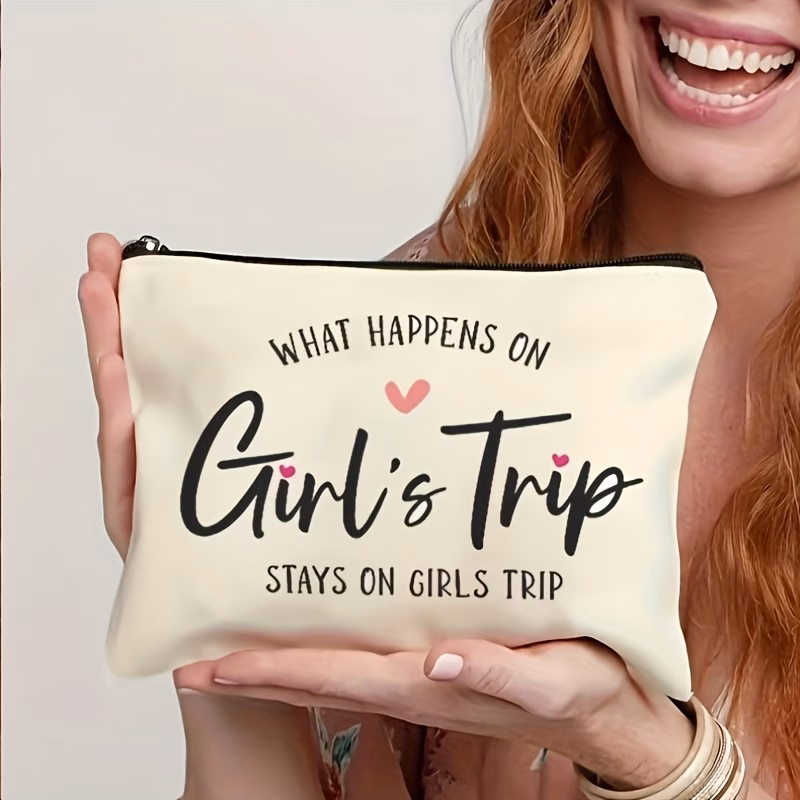 women lightweight foldable travel makeup bag with zipper closure compact toiletry organizer suitable for women teachers portable cosmetic case gift