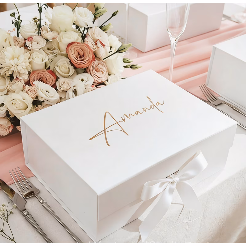 personalized bridesmaid gift box set for her him custom name bridesmaid proposal gift box empty gift box magnetic bridal party gift box wedding gift custom gift box for a wedding gift box bridesmaid g