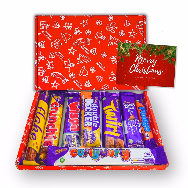 christmas chocolate hamper letter box christmas gifts christmas stocking fillers chocolate gift box for secret santa colleague staff appreciation stocking filler and chocolates and sweets festive trea