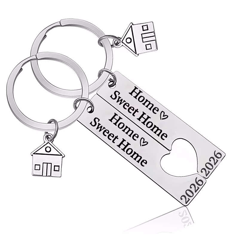2026 keyring set housewarming gift for owners new house keyring gift for couple friends sweet home jewelry for family coworker agent closing gift