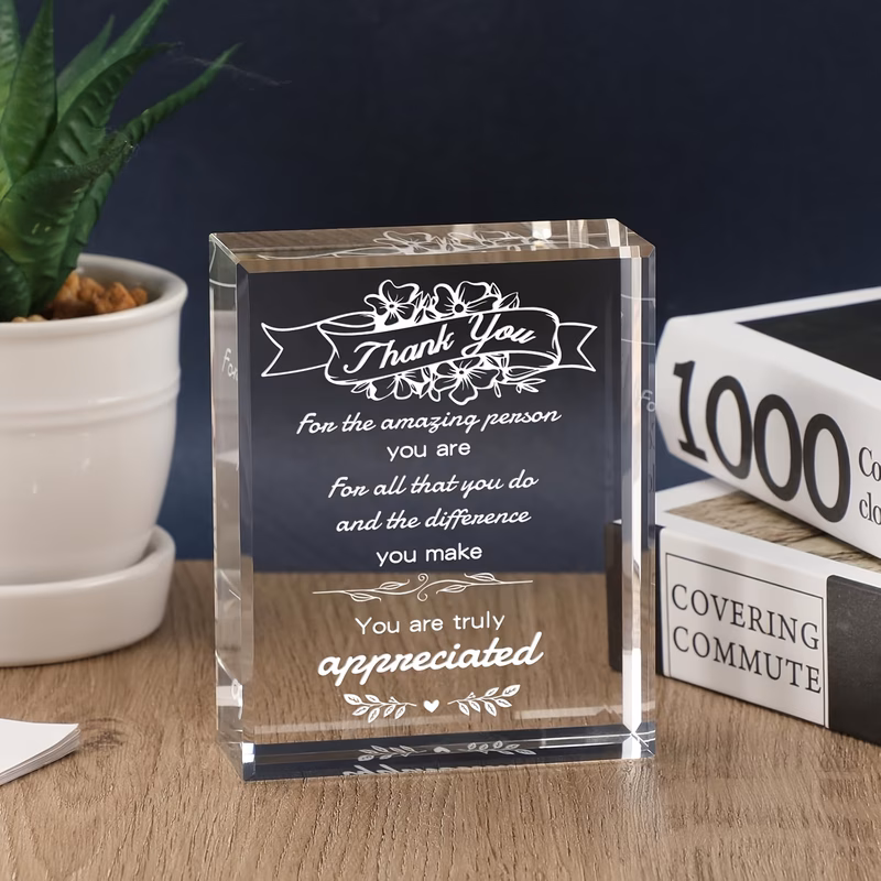 2d flat womens mens appreciation gift teacher staff appreciation gift thank you gift for colleagues acrylic plaque appreciation sign for office