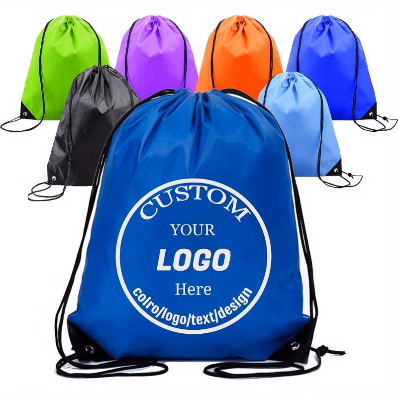 40pcs customizable unisex drawstring backpacks new year gifts cosmetic and skincare organizer bags travel pouches storage backpacks document and stationery organizers drawstring bags camping and schoo