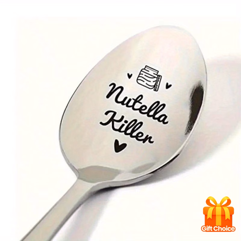 engraved stainless steel spoon perfect gift for men women teens ideal for birthdays