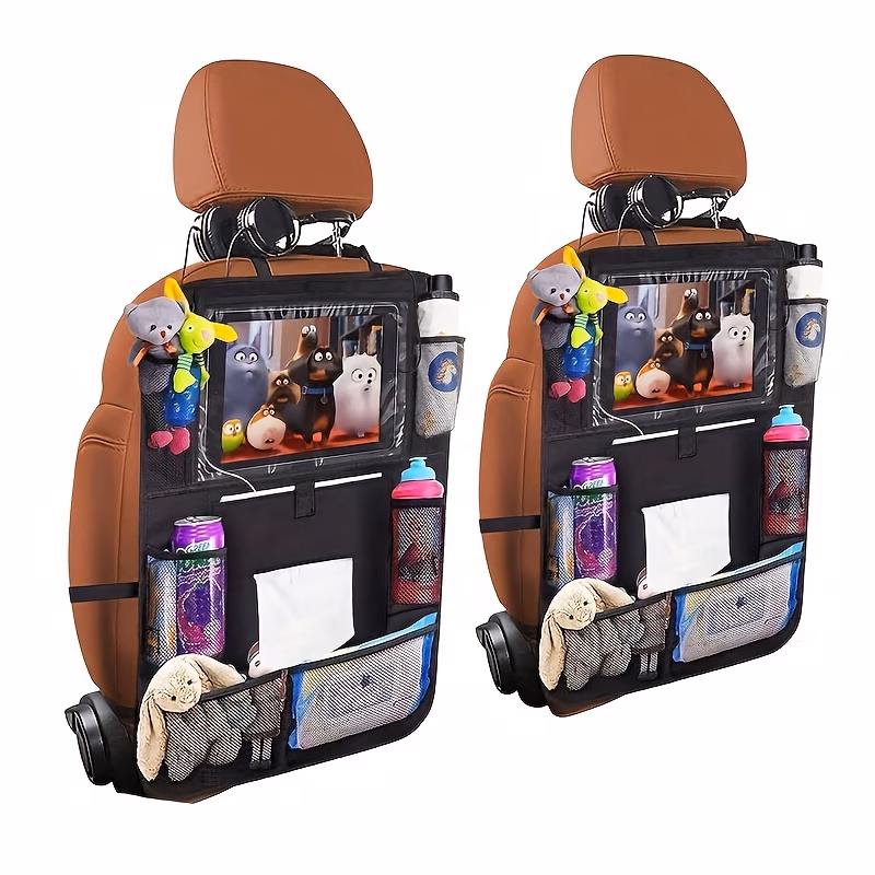 car seat storage bag seat back storage bag multifunctional storage bag car hanging bag rear seat anti kick christmas halloween thanksgiving day gift