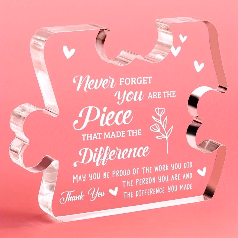farewell appreciation desk sign perfect going away retirement gift for women coworkers teachers nurses social workers acrylic no batteries required