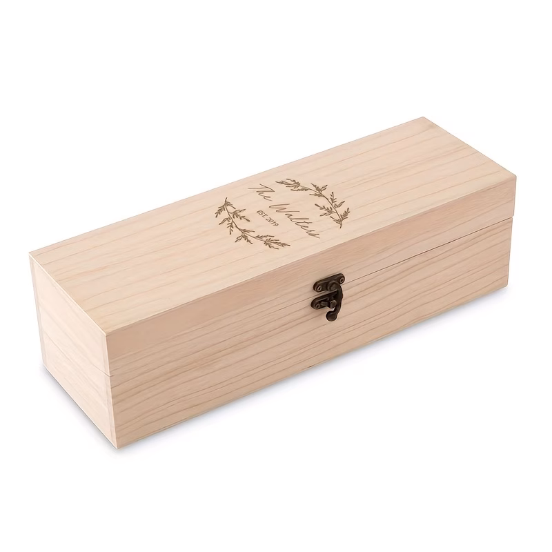 personalized customization custom engraved wooden wine boxes suitable for gifting to presents unique custom wine boxes