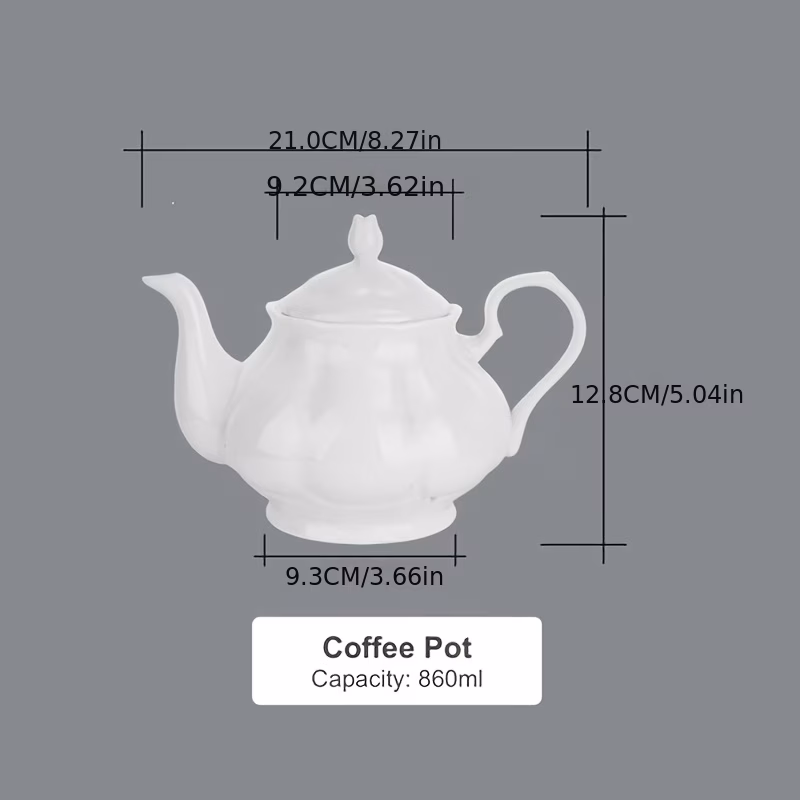1pc classic british coffee pot bone china coffee cup with saucer bowl milk jug cup for afternoon tea nice gift for family and friend