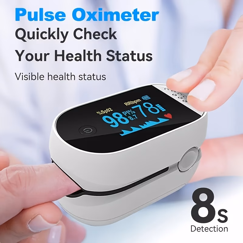 fingertip oximeter blood oxygen monitor oximeter portable fingertip oximeter designed for accurate and fast spo2 readings blood oxygen monitor suitable for sports and home use with fast measurement