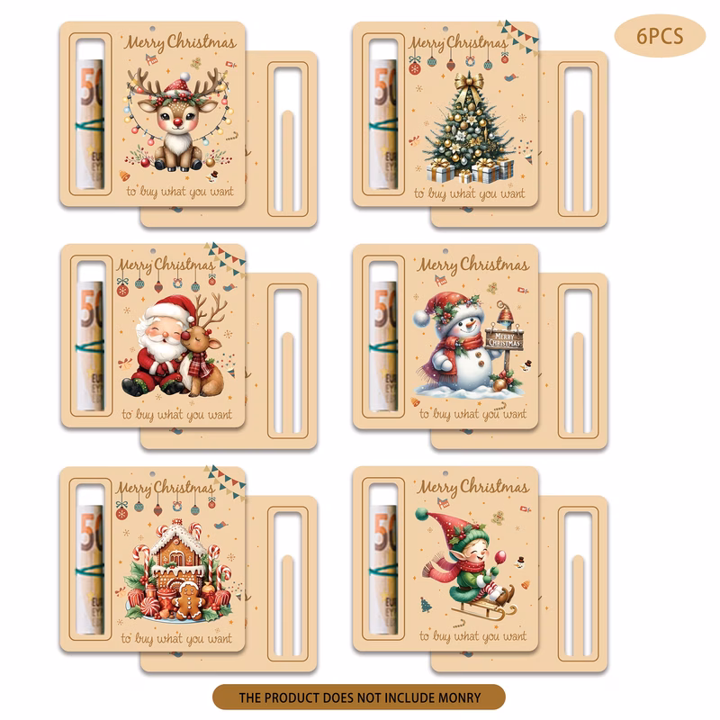 christmas gift set 6pcs xmas tree hanging decorations pendant ornaments for home party decoration holiday gift exchange supplies