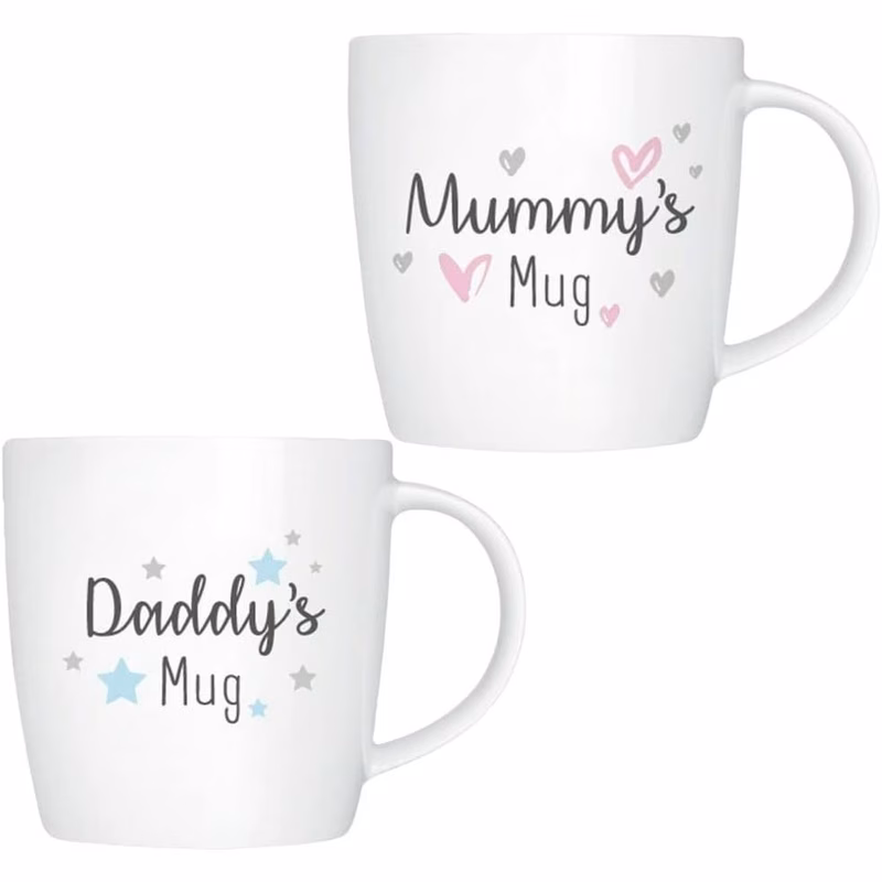 matching daddy mug set set of 2 china tea coffee cups parent mug set for home kitchen use multiple design variants