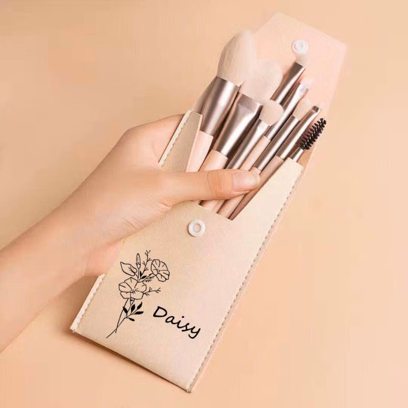 makeup brush storage bag set makeup brush set customizable name bag and brush kit portable makeup brush set customizable bag and brush colors professional makeup gift set birthday christmas anniversar