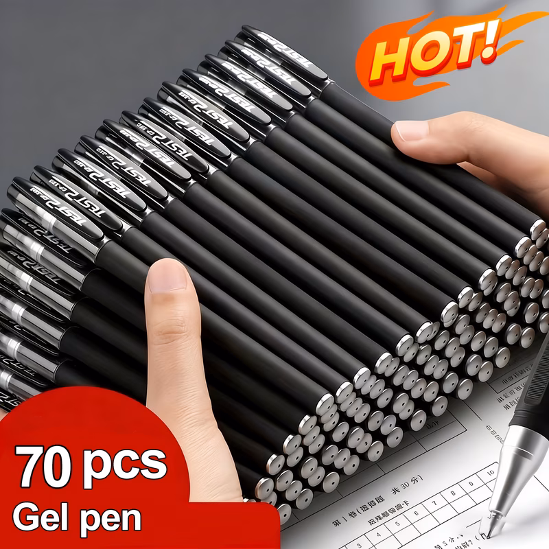 70pcs gp380 executive gel pen set high quality smooth writing ballpoint pens 20 pens and 50 refills black ink design ideal for professionals students office and school supplies career stationery