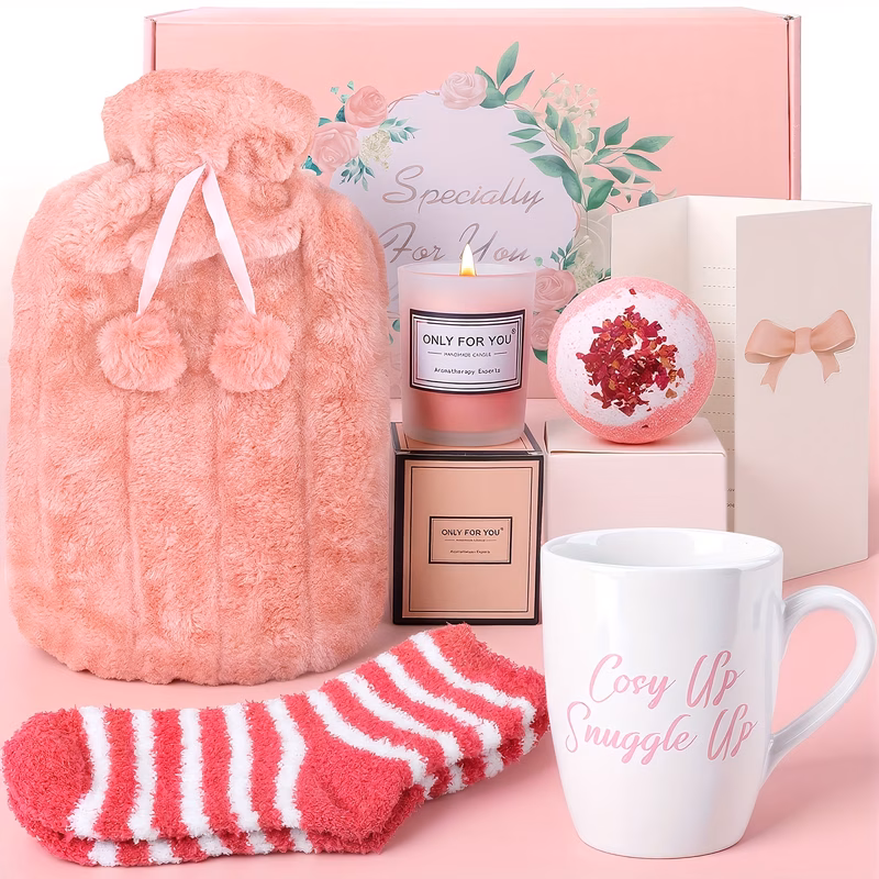 gift for her him pink luxury rose relaxtion kit friendship gifts for women for bestfriend gift ideas for bestie bff valentines day gift set the for best set of supplies for a
