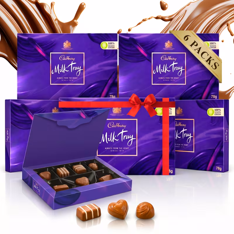chocolate box 6 x 78g chocolate assortment perfect boxes