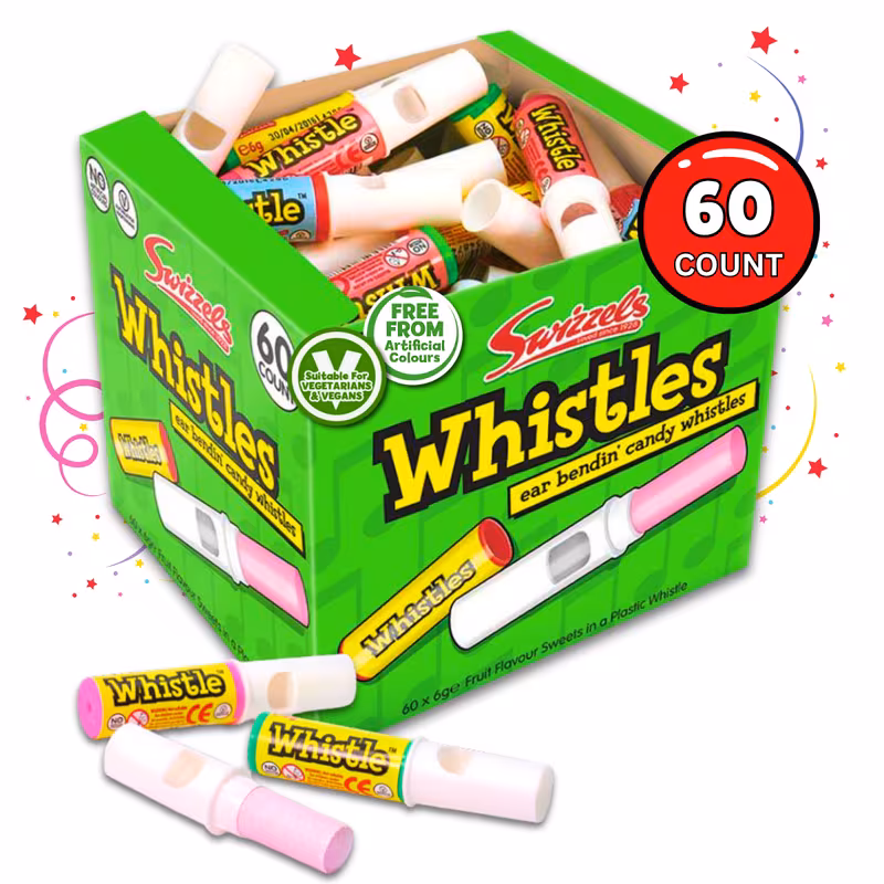 whistles bulk sweets sweet tub multipack party bag kids individually wrapped family celebrations party organisers 60pcs