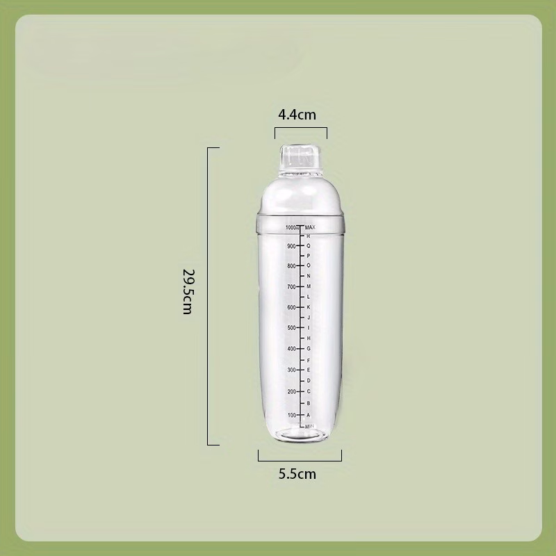 1pc thickened shaker cup durable plastic tumbler measurement for smoothies x26 cold drinks commercial x26 household use beverage mixing transparent tumbler tumbler drink mixer