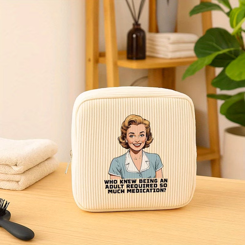funny being an required medication travel toiletry bag makeup travel organizer luggage organizer small packing cubes travel pouches for organization and ideal for birthday gifts for women a must have